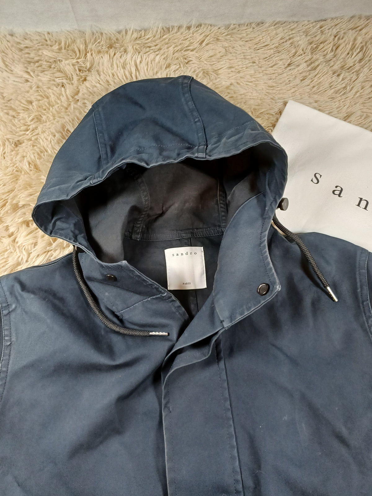 Duffle-coat bleu marine Sandro - Taille M Sandro