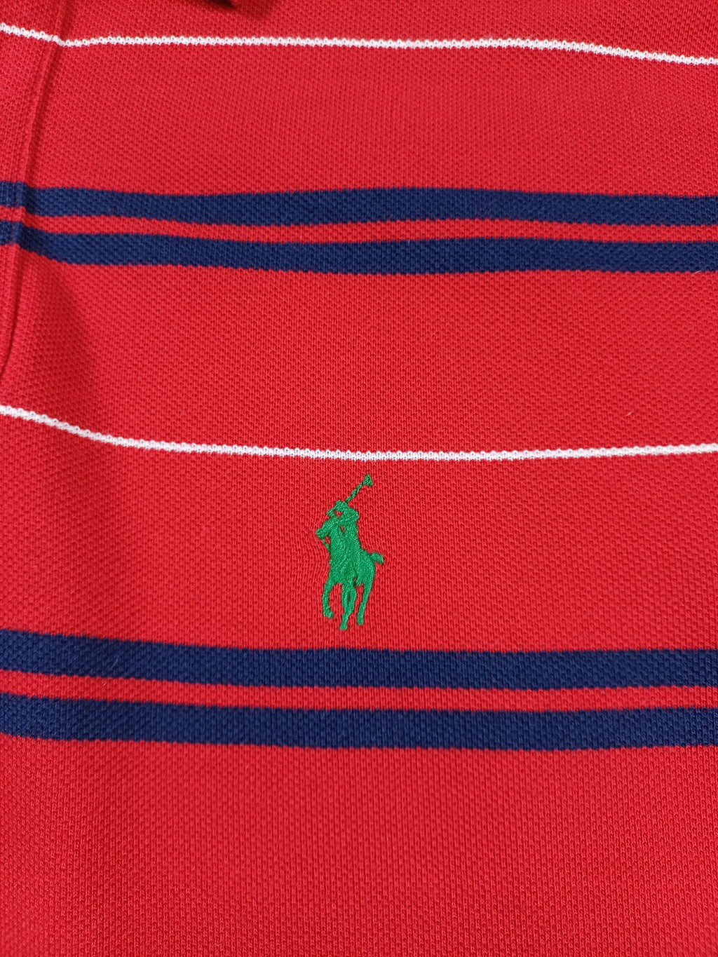 Polo rouge rayé Ralph Lauren – taille S Ralph Lauren