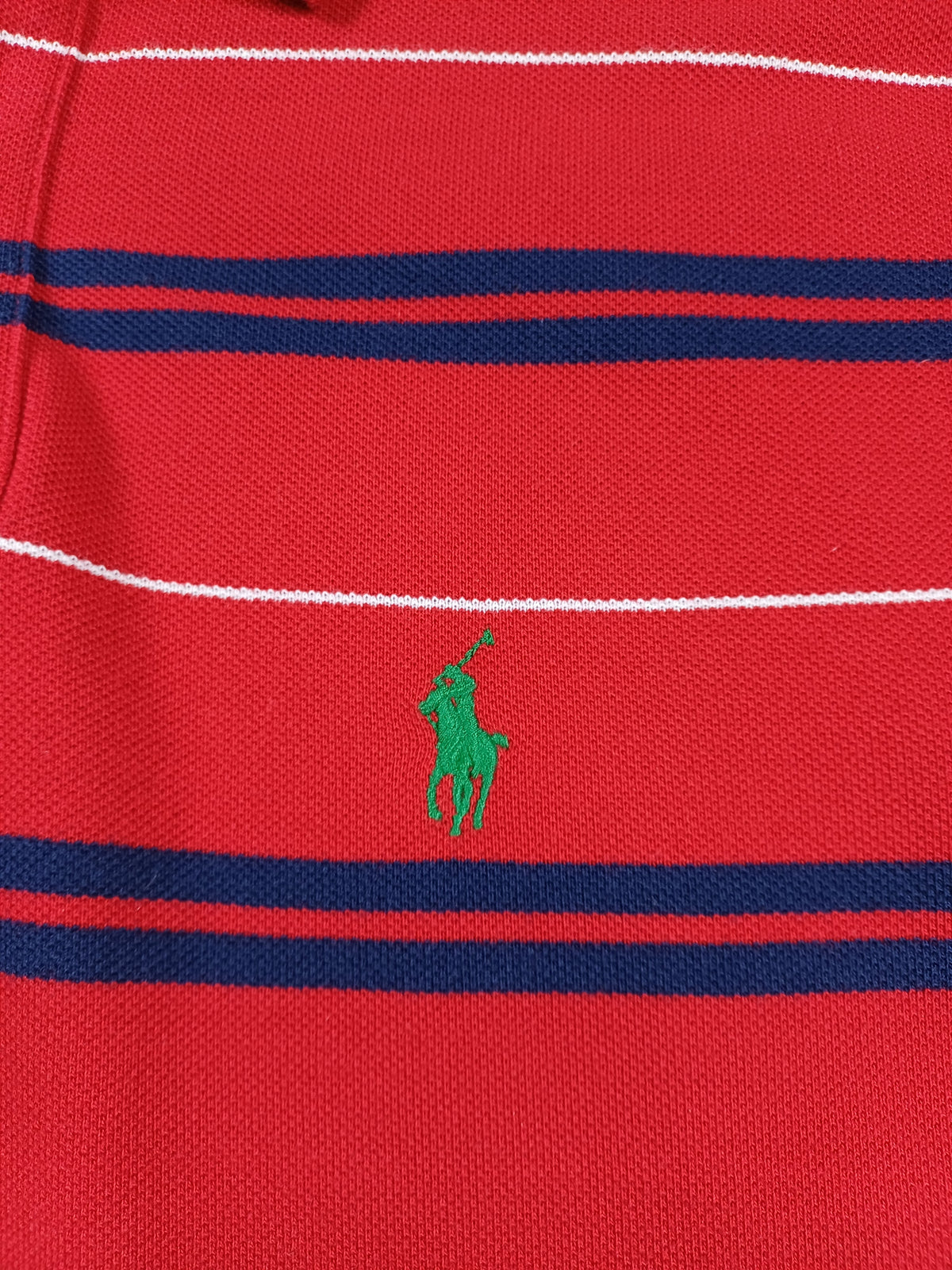 Polo rouge rayé Ralph Lauren – taille S Ralph Lauren