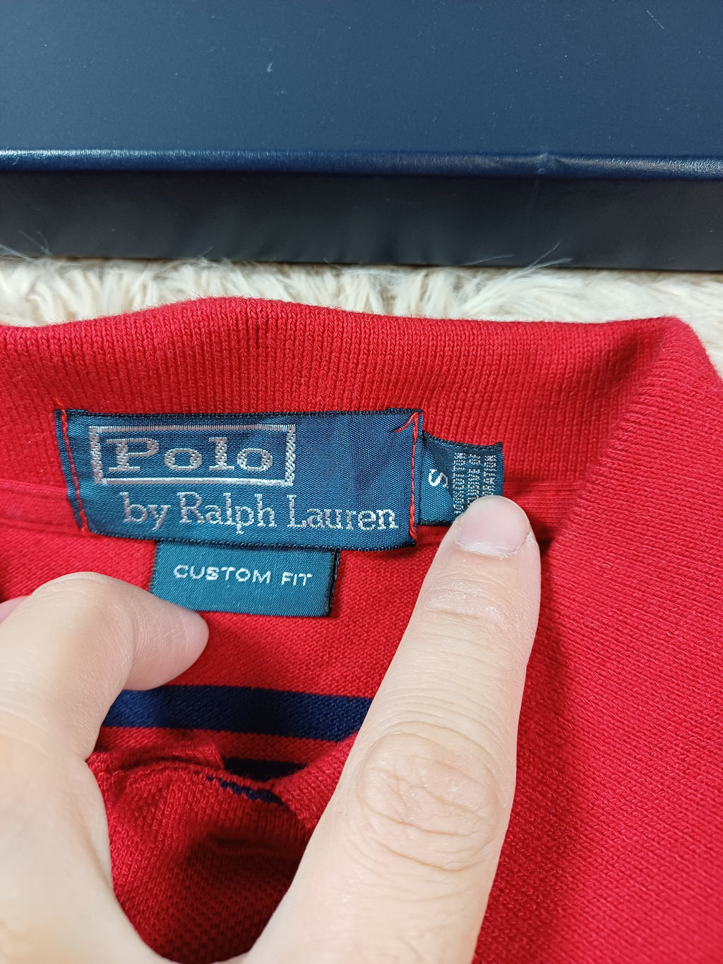 Polo rouge rayé Ralph Lauren – taille S Ralph Lauren