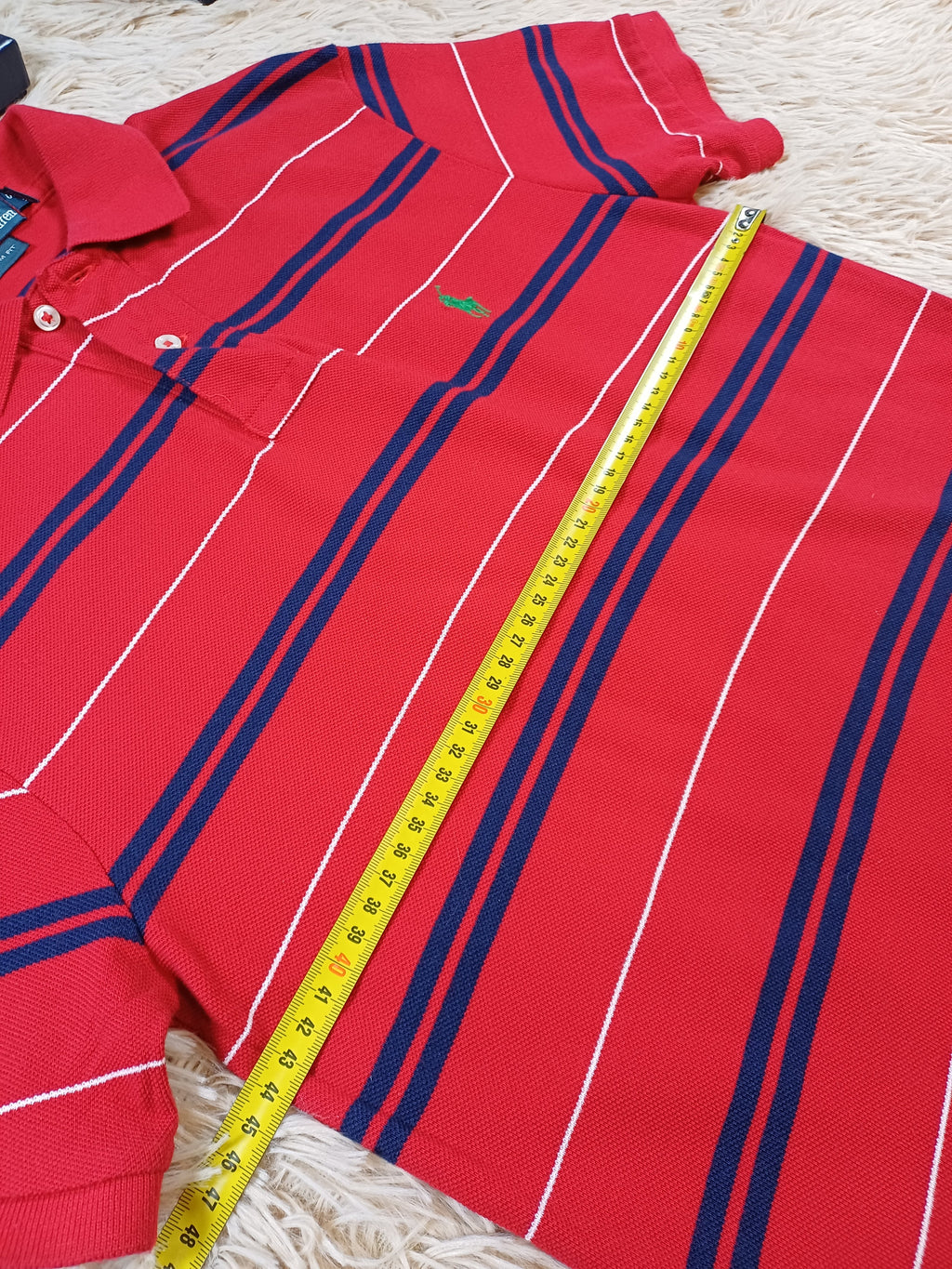 Polo rouge rayé Ralph Lauren – taille S Ralph Lauren