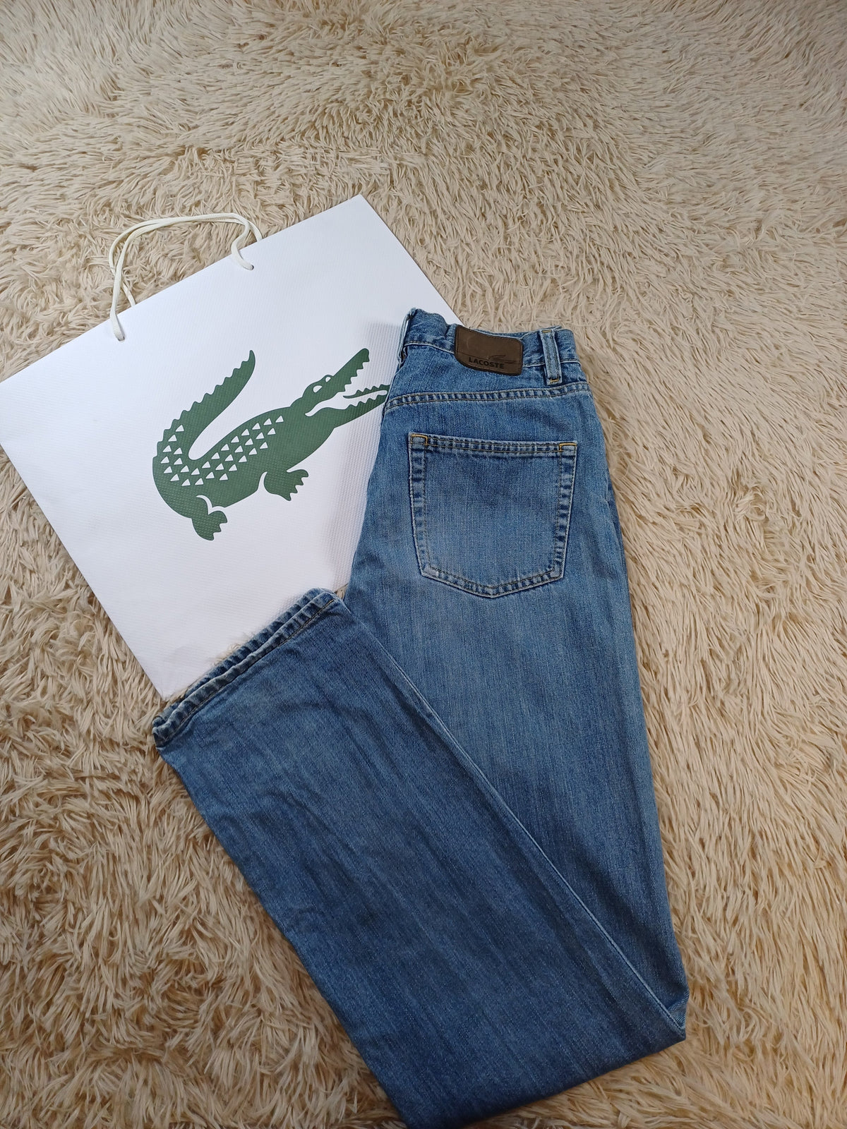 Jean bleu Lacoste femme - M Taille haute Lacoste