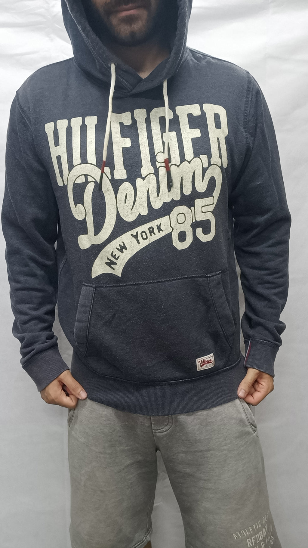 Sweat à capuche Tommy Hilfiger Denim - Taille L - Vintage Fit