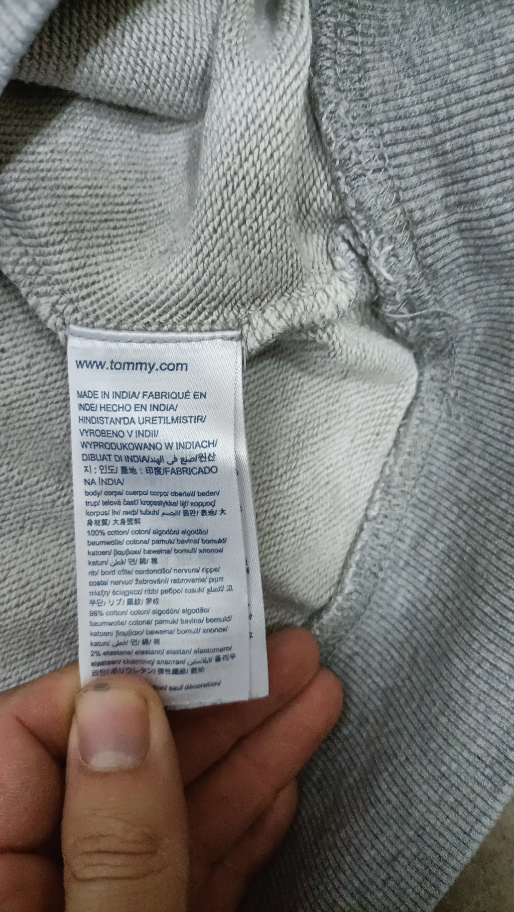 Sweat Tommy Hilfiger Gris - Taille S