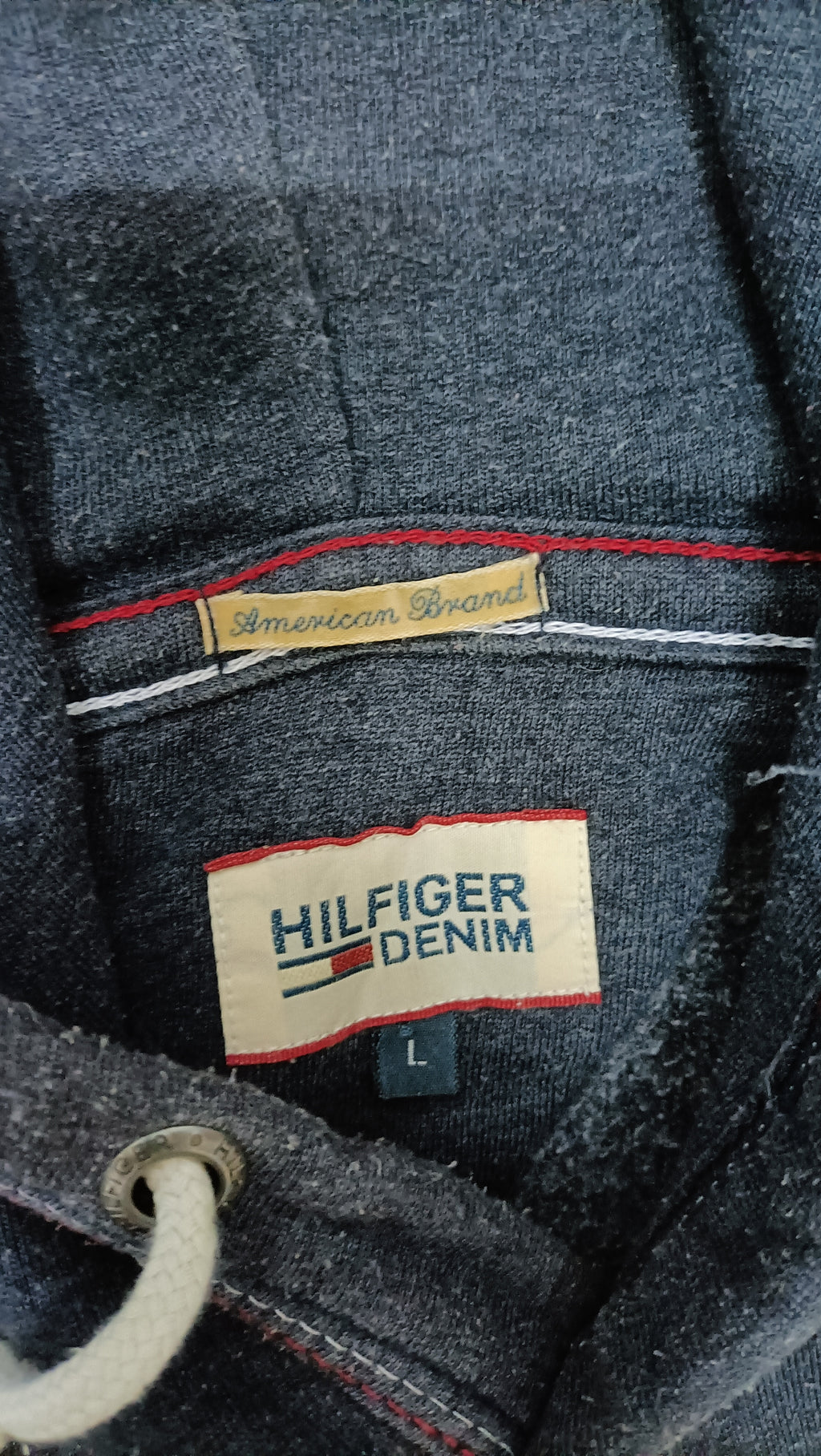 Sweat à capuche Tommy Hilfiger Denim - Taille L - Vintage Fit