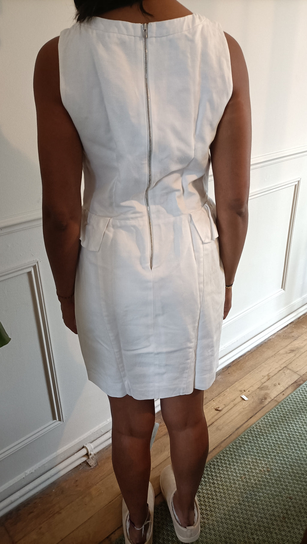 Robe Sandro blanche en dentelle – Taille 40