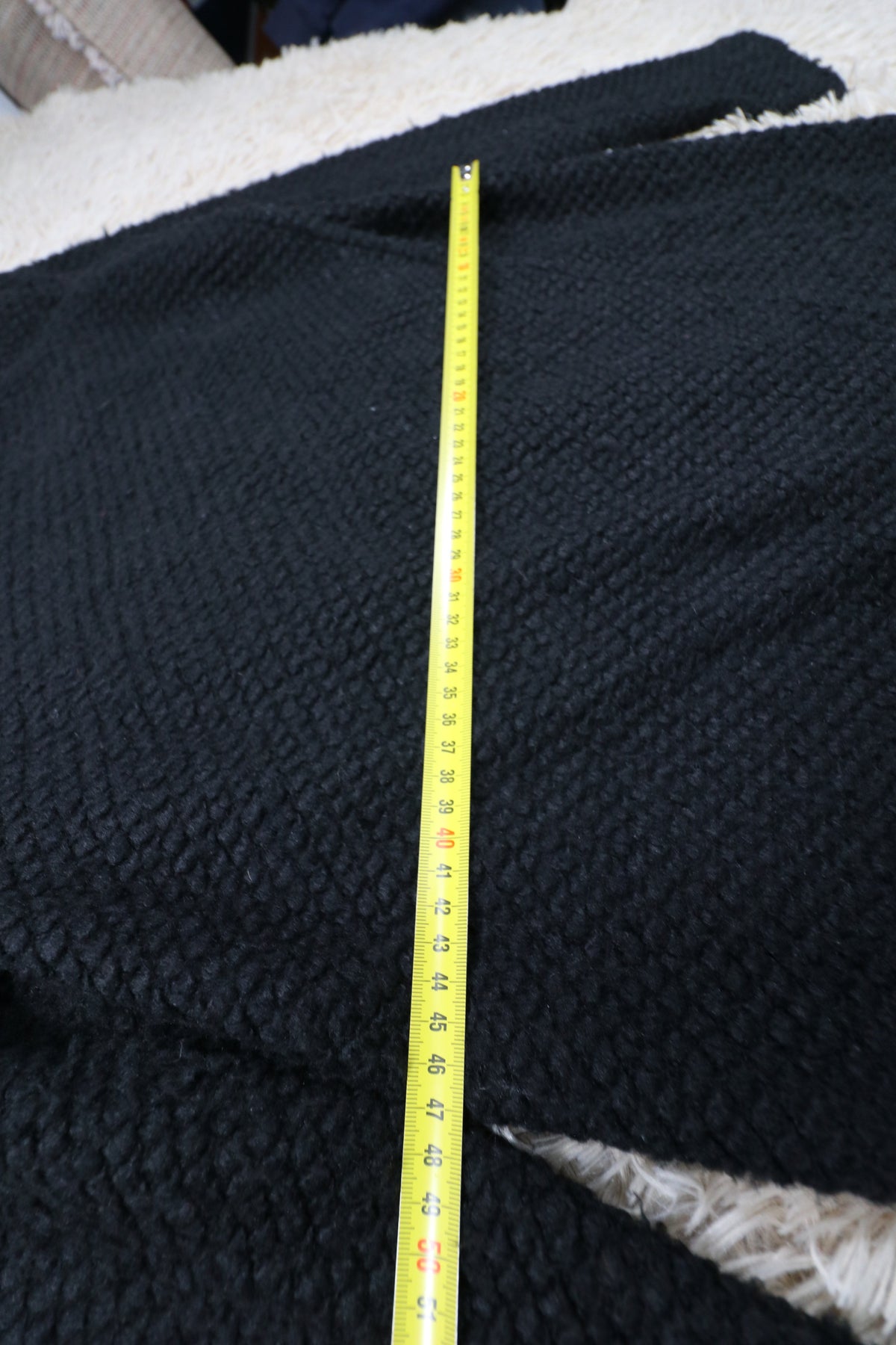 Cardigan manteau noir ba&sh en laine texturée - M ba&sh