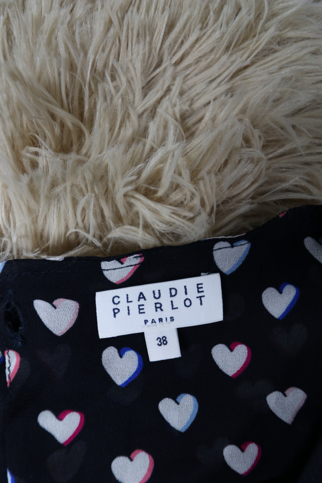 Robe Claudie Pierlot - Motif Coeur - Taille M
